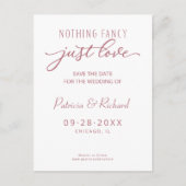 Niets Fancy Liefde Weddenschap bespaart de datum Briefkaart (Voorkant)