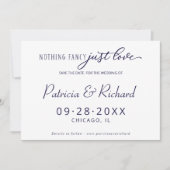 Niets Fancy Liefde Weddenschap bespaart de datum Kaart (Voorkant)