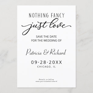 Niets Fancy Liefde Weddenschap bespaart de datum Kaart