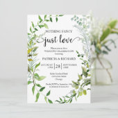 Niets Fancy Liefde Weddenschap Kaart (Staand voorkant)