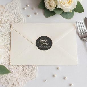 Niets Fancy Liefde Weddenschap Ronde Sticker