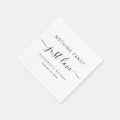 Niets Fancy Liefde Weddenschap Servet (Hoek)