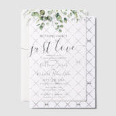 Niets Fancy Liefde Weddenschap Vellum Uitnodigingen (Offset (Uitnodiging))