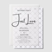 Niets Fancy Liefde Weddenschap Vellum Uitnodigingen (Offset (Uitnodiging))