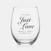 Niets Fancy Liefde Weddenschap Wijnglas Zonder Voet (Voorkant)