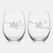 Niets Fancy Liefde Weddenschap Wijnglas Zonder Voet (Voorkant)