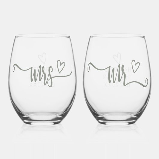 Niets Fancy Liefde Weddenschap Wijnglas Zonder Voet (Voorkant)