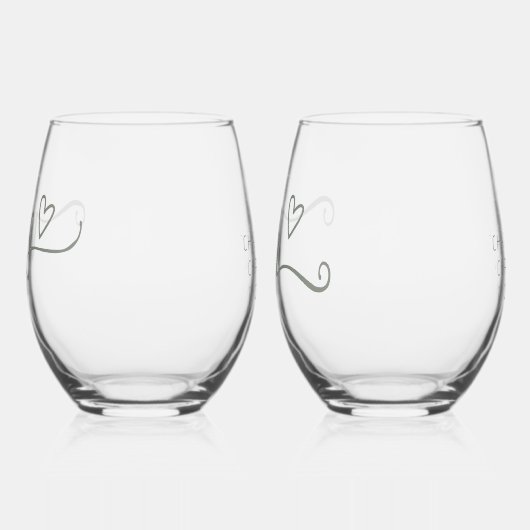 Niets Fancy Liefde Weddenschap Wijnglas Zonder Voet (Links)