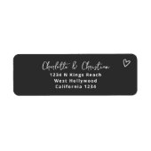 Niets Fancy, maar liefdesminimalistisch huwelijk Etiket (Voorkant)