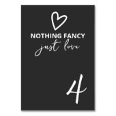 Niets Fancy, maar liefdesminimalistisch huwelijk Kaart (Voorkant)