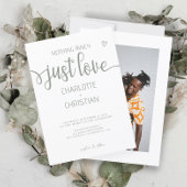 Niets Fancy, maar liefdesminimalistisch huwelijk Kaart