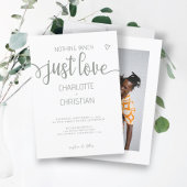 Niets Fancy, maar liefdesminimalistisch huwelijk Kaart