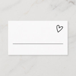 Niets Fancy, maar liefdesminimalistisch huwelijk Plaatskaartje