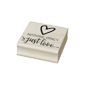 Niets Fancy, maar liefdesminimalistisch huwelijk Rubberstempel (Stempel)