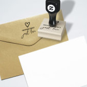 Niets Fancy, maar liefdesminimalistisch huwelijk Rubberstempel