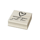 Niets Fancy, maar liefdesminimalistisch huwelijk Rubberstempel (Stempel)