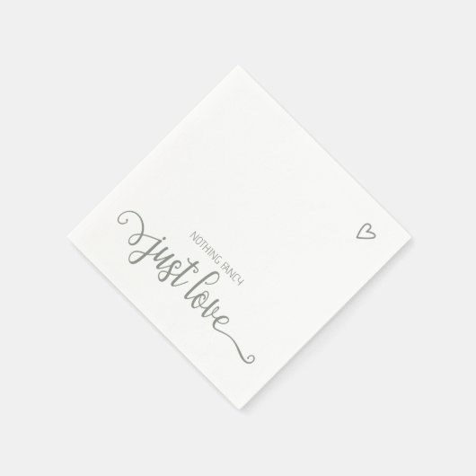 Niets Fancy, maar liefdesminimalistisch huwelijk Servet (Hoek)