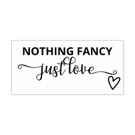 Niets Fancy, maar liefdesminimalistisch huwelijk Zelfinktende Stempel