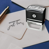 Niets Fancy, maar liefdesminimalistisch huwelijk Zelfinktende Stempel