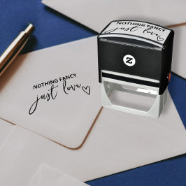 Niets Fancy, maar liefdesminimalistisch huwelijk Zelfinktende Stempel