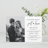 Niets Fancy, maar liefdesminimalistische foto Kaart (Staand voorkant)