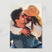 Niets Fancy Moderne Casual bruiloft Details Informatiekaartje (Achterkant)