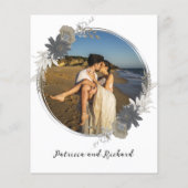 Niets Fancy Monogram Budget Wedding Invitaties (Achterkant)