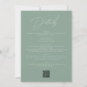 Niets Fancy Net Love Script QR Code Weddenschap Kaart (Achterkant)