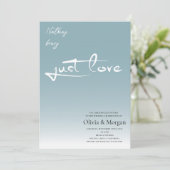 Niets Fancy Net Love Script QR Code Weddenschap Kaart (Staand voorkant)