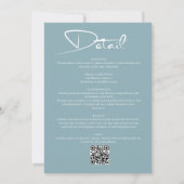 Niets Fancy Net Love Script QR Code Weddenschap Kaart (Achterkant)