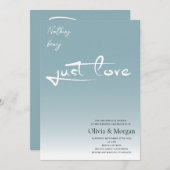 Niets Fancy Net Love Script QR Code Weddenschap Kaart (Voorkant / Achterkant)