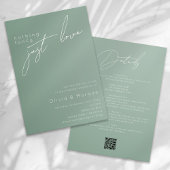 Niets Fancy Net Love Script QR Code Weddenschap Kaart