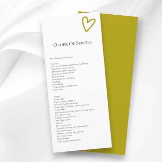 Niets Fancy Orde van de Dienst Kleurrijk Programma