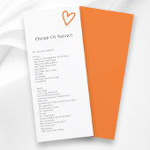 Niets Fancy Orde van de Dienst Kleurrijk Programma