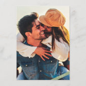 Niets Fancy Sage Groen Casual Bruiloft Details Informatiekaartje (Achterkant)