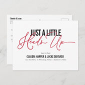 Niets Fancy sparen de Datum Briefkaart (Voorkant / Achterkant)