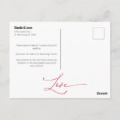 Niets Fancy sparen de Datum Briefkaart (Achterkant)