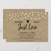 Niets Fancy taafje van de Licht Kraft Kaart (Voorkant / Achterkant)