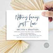 Niets Fncy' Gewoon Liefde, Bruiloft Elopement Fees Kaart