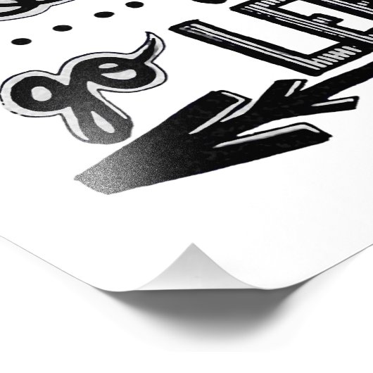 Niets gaat links foto afdruk (Hoek)