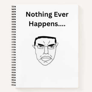 Niets Gebeurt Er Chudjak Wojak Meme Notitieboek