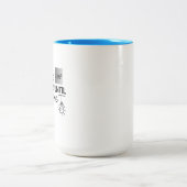 Niets gebeurt tot iets beweegt tweekleurige koffiemok (Center)