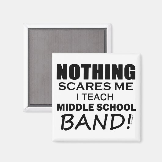 Niets geeft me aan middelschoolband magneet (Voorkant / Achterkant)