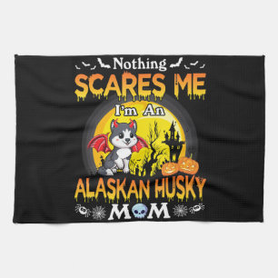 Niets geeft me om een cadeau van Alaskan Husky Dog Theedoek