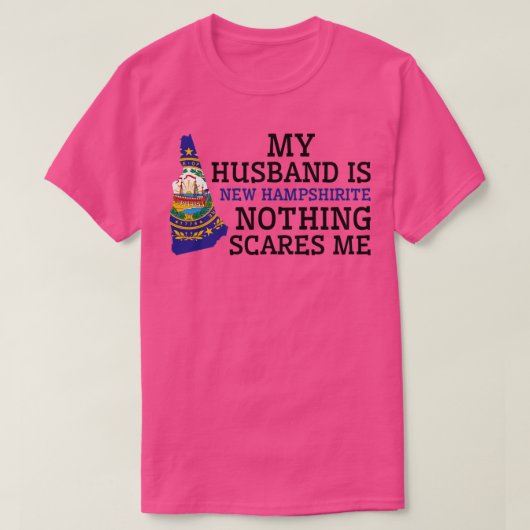 Niets geeft me om New Hampshirite Husband New Hamp T-shirt (Design voorkant)