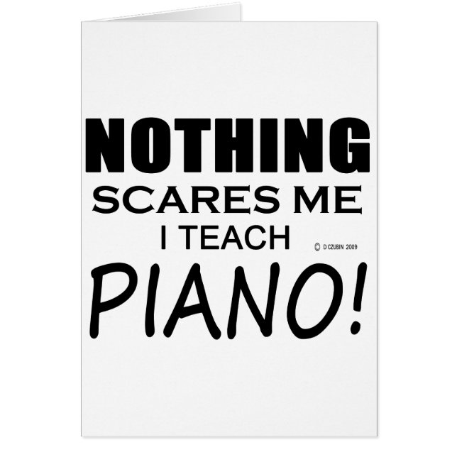 Niets geeft me Piano (Voorkant)