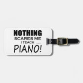 Niets geeft me Piano Bagagelabel (Voorkant horizontaal)