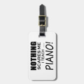 Niets geeft me Piano Bagagelabel (Voorkant verticaal)