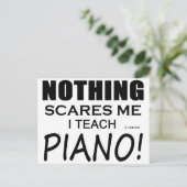 Niets geeft me Piano Briefkaart (Staand voorkant)