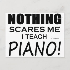 Niets geeft me Piano Briefkaart